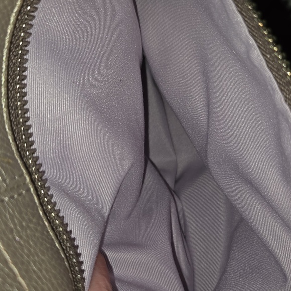 Coach Gold Metallic Pebbled Leather Hobo - Picture 8 of 10